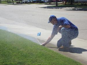 our Reston Sprinkler Repair team does coverage adjustment