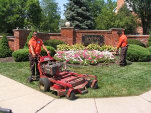 We do ful service landscaping including mowing and hardscape maintenance